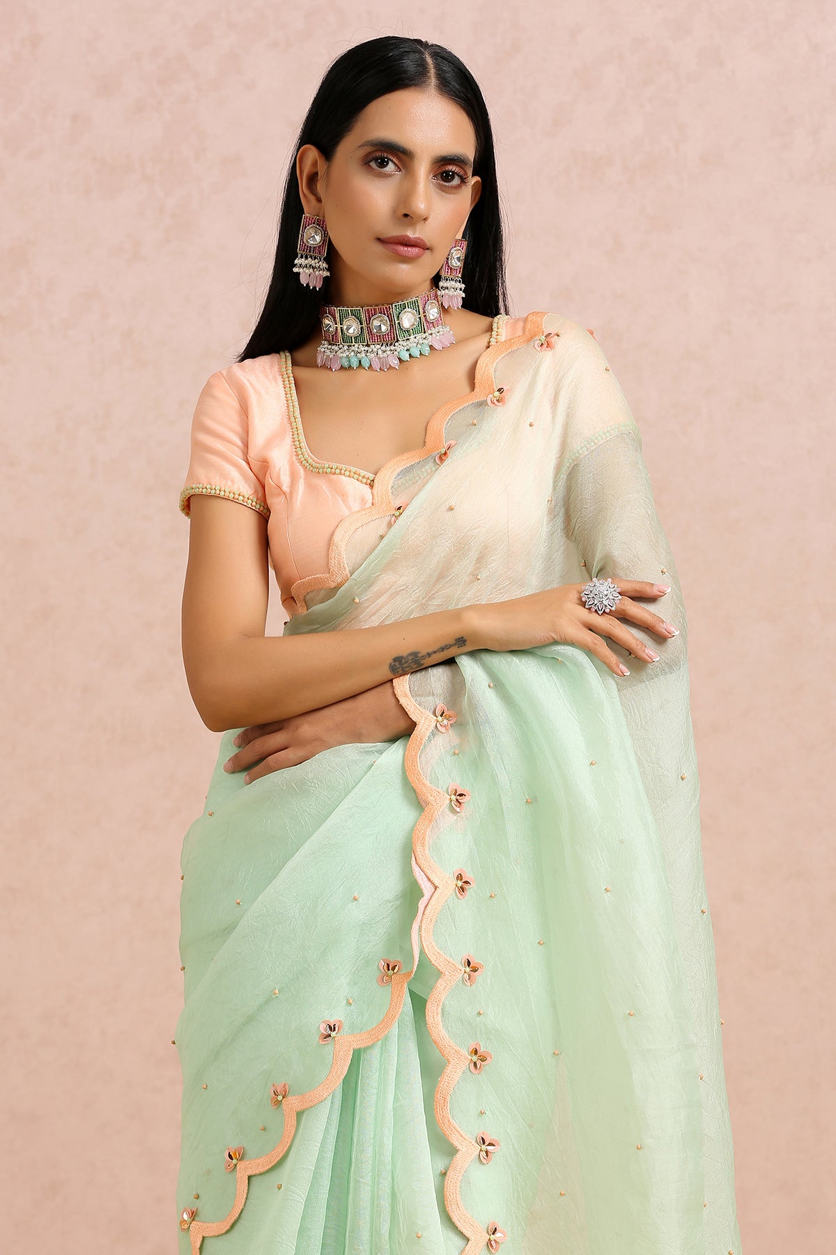 Pastel Green Heavy designer lehenga choli for wedding buy now – Joshindia