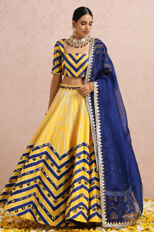 Ink Blue Lehenga Set